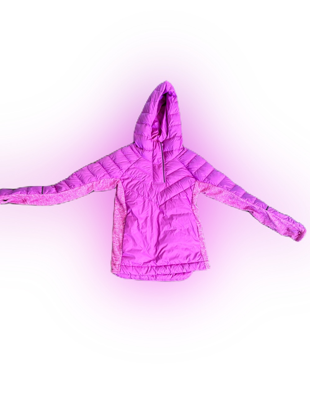 Ivivva by Lululemon Girls Pullover Quarter Zip Up Down Jacket. Size 10